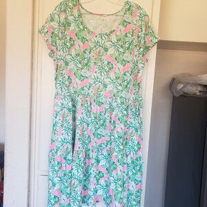 Lilly Pulitzer smocked dres Size XXL